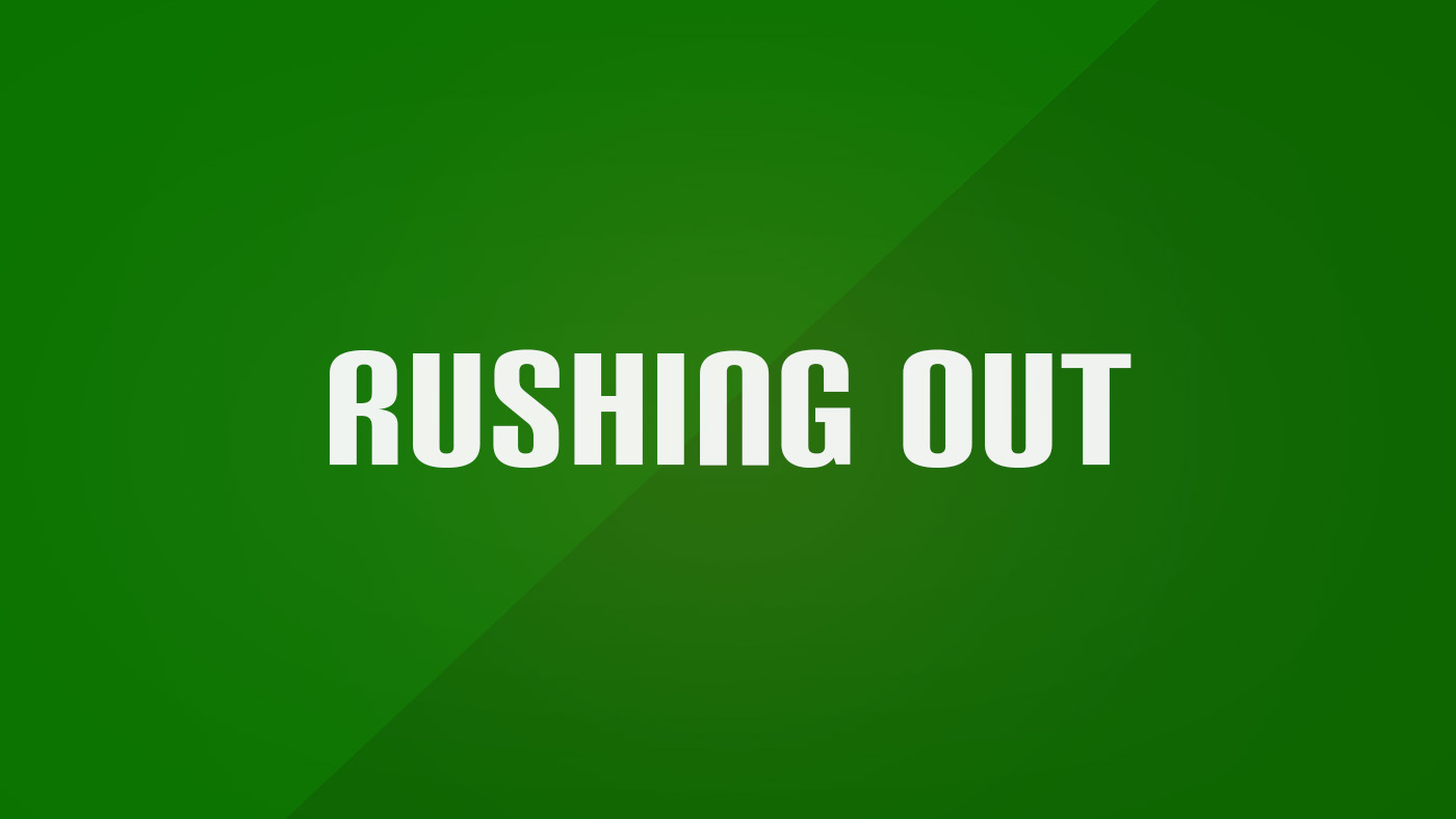 Rushing Out in Football