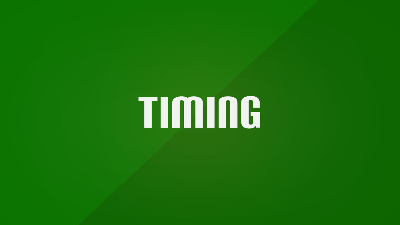 Timing in Football