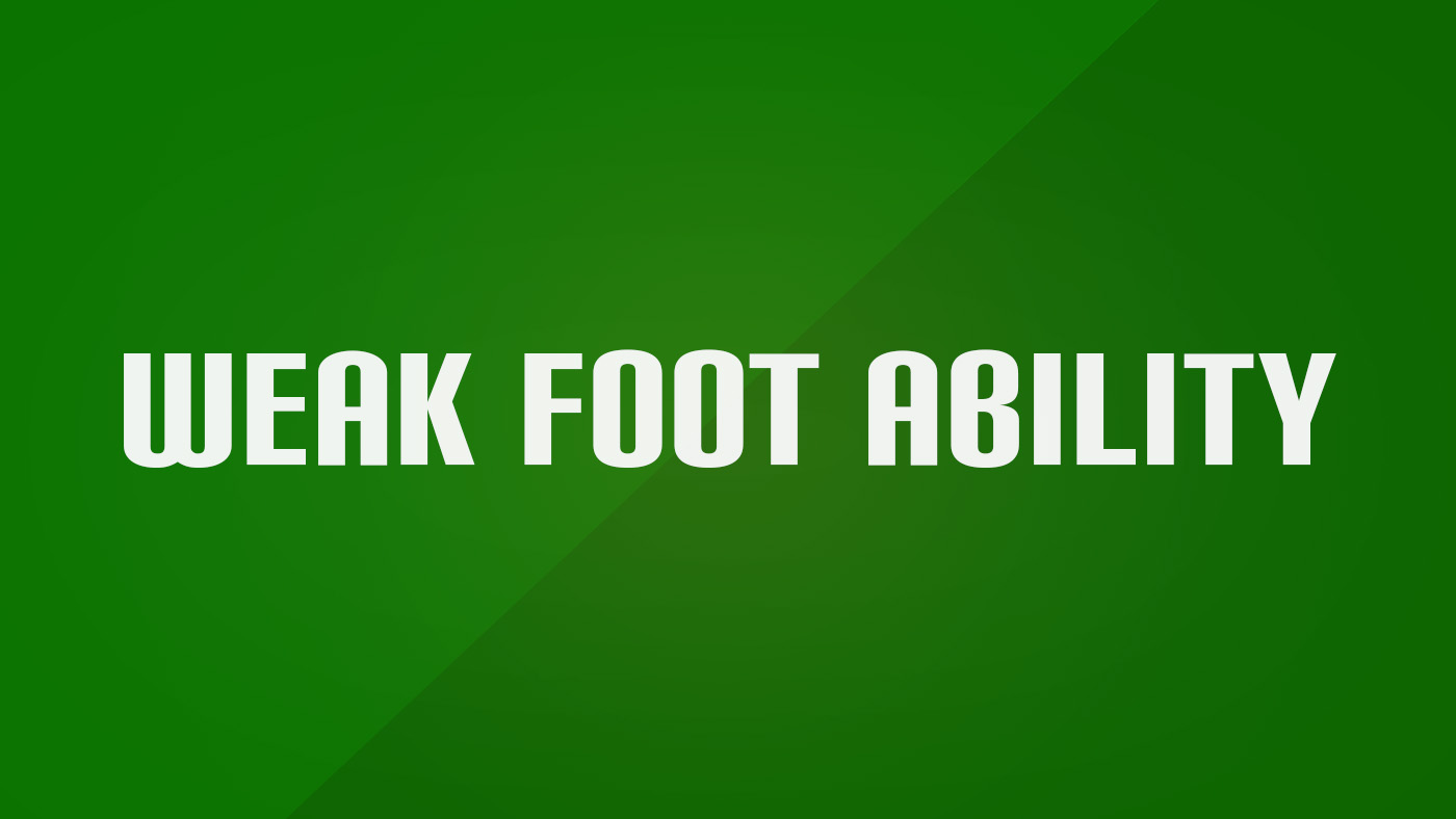 Weak Foot in Football